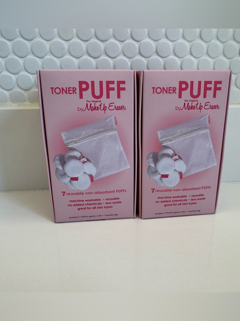 Makeup Eraser Toner Puffs - set of 2 boxes